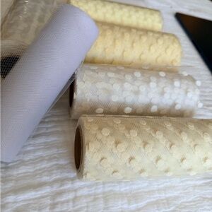Beautiful White and Cream tulle!
